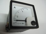 Amperomierz EQ48-x 0-5A do przekładnika 5/5A , wymiary: 48x48mm