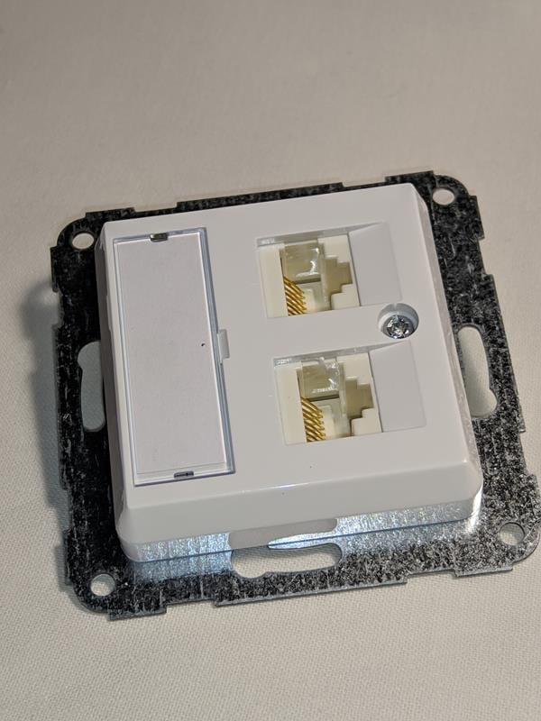 OPTIMA Gniazdo 2xRJ45 8pin MOLEX (12005102)