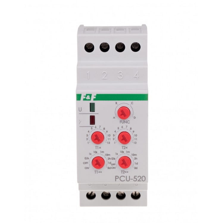 PCU-520UNI Przekaźnik czasowy 2P 8A 0,1sek-576h 12-264V AC/DC wielofunkcyjny