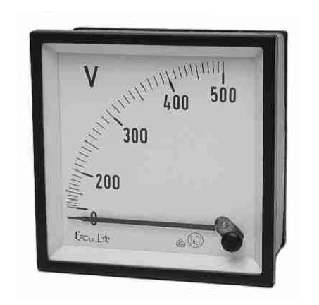 Woltomierz elektromagnetyczny EC3V 0-300V 96x96 , pomiar bezpośredni – wykonanie standardowe (MPM0727599)