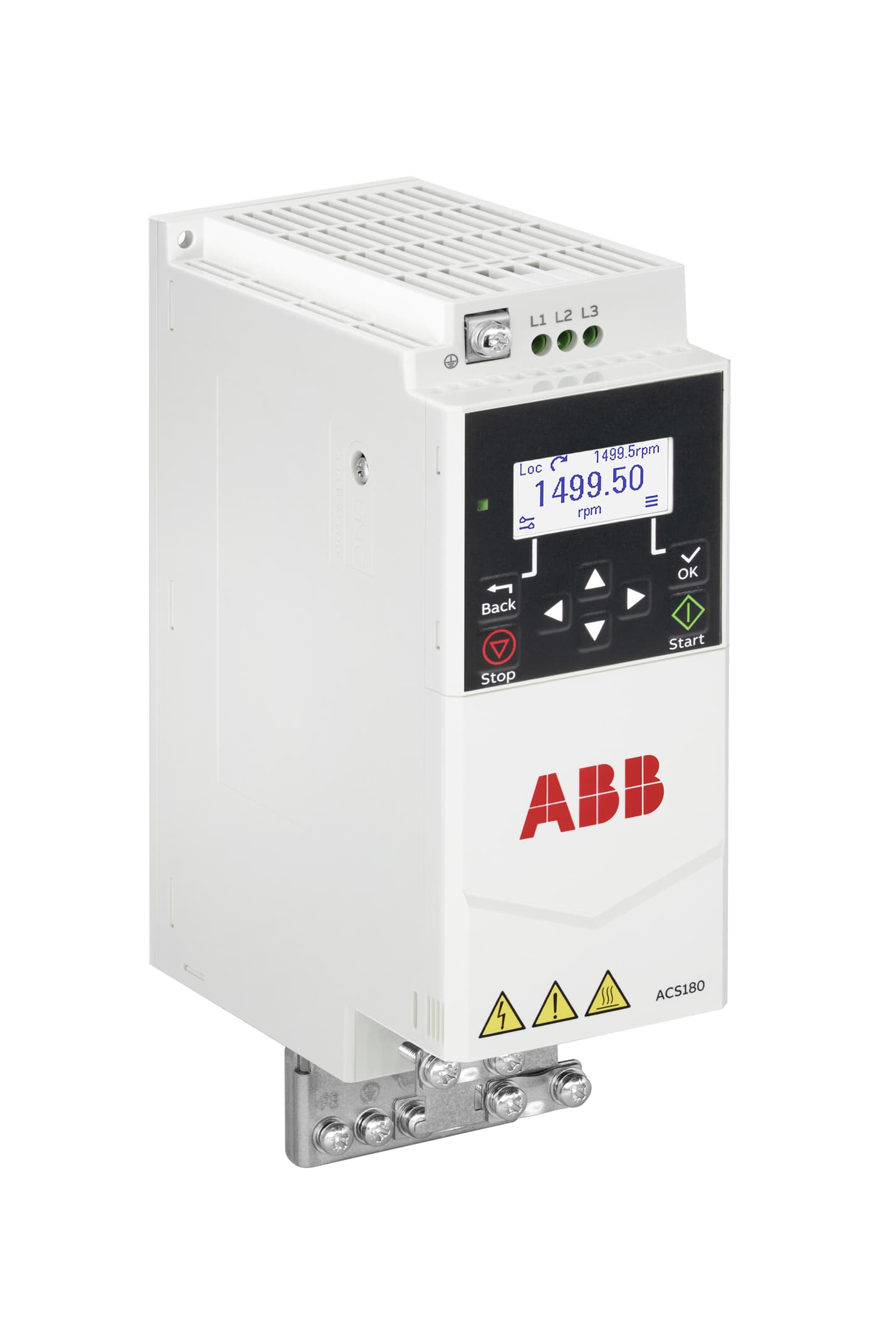 ACS180-04S-07A2-4 Przemiennik 3,0kW, 7,2A, 3x380-480V, Filtr EMC Kat. C3, ikonowy panel sterowania (3AXD50000716678)