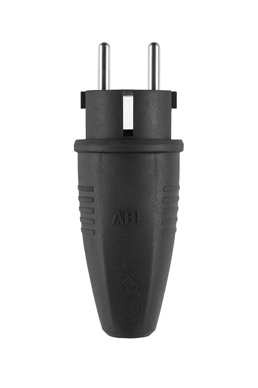 Wtyk uniwersalny 2P+Z , 16A , 250V, plastik/guma ELAMID (100000039)