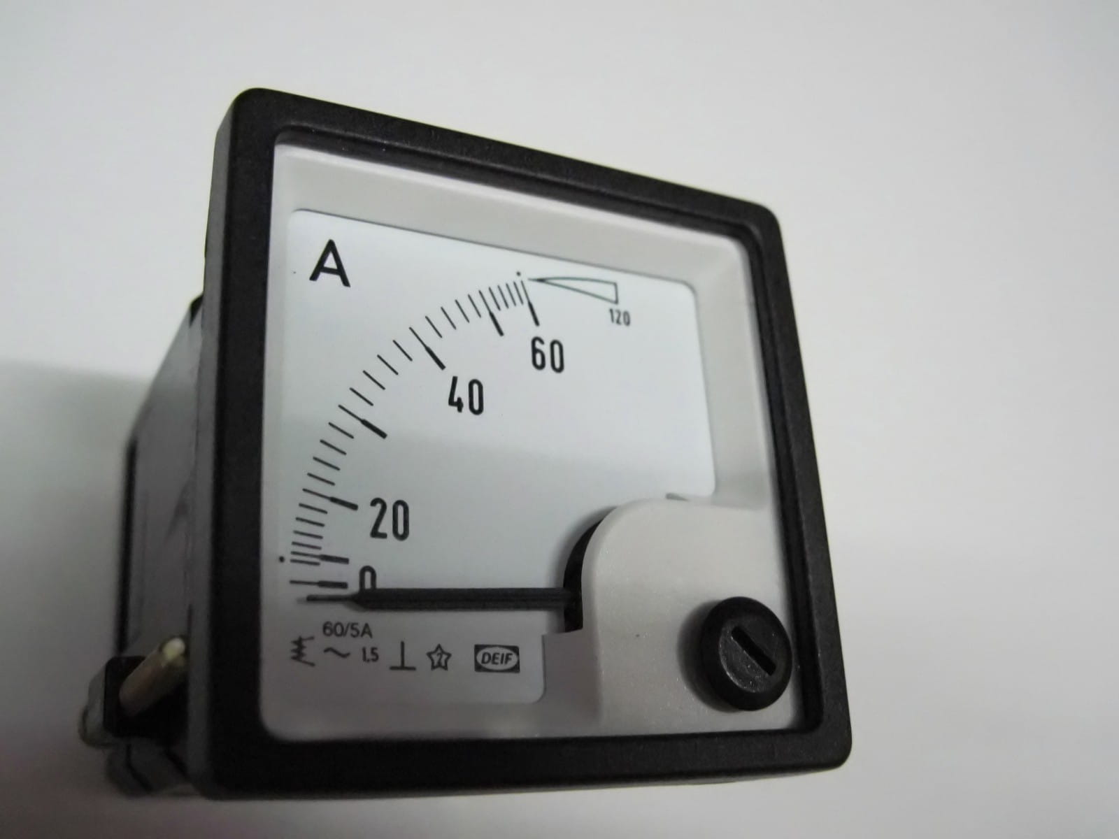 Amperomierz EQ48-x 0-60/120A do przekładnika 60/5A , wymiary: 48x48mm (90100008938150)